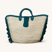 Handbag wicker Ftouh