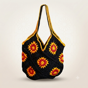 Granny Crocheted Tote Bag