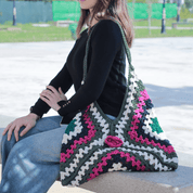Crochet Super Tote bag_tote bag