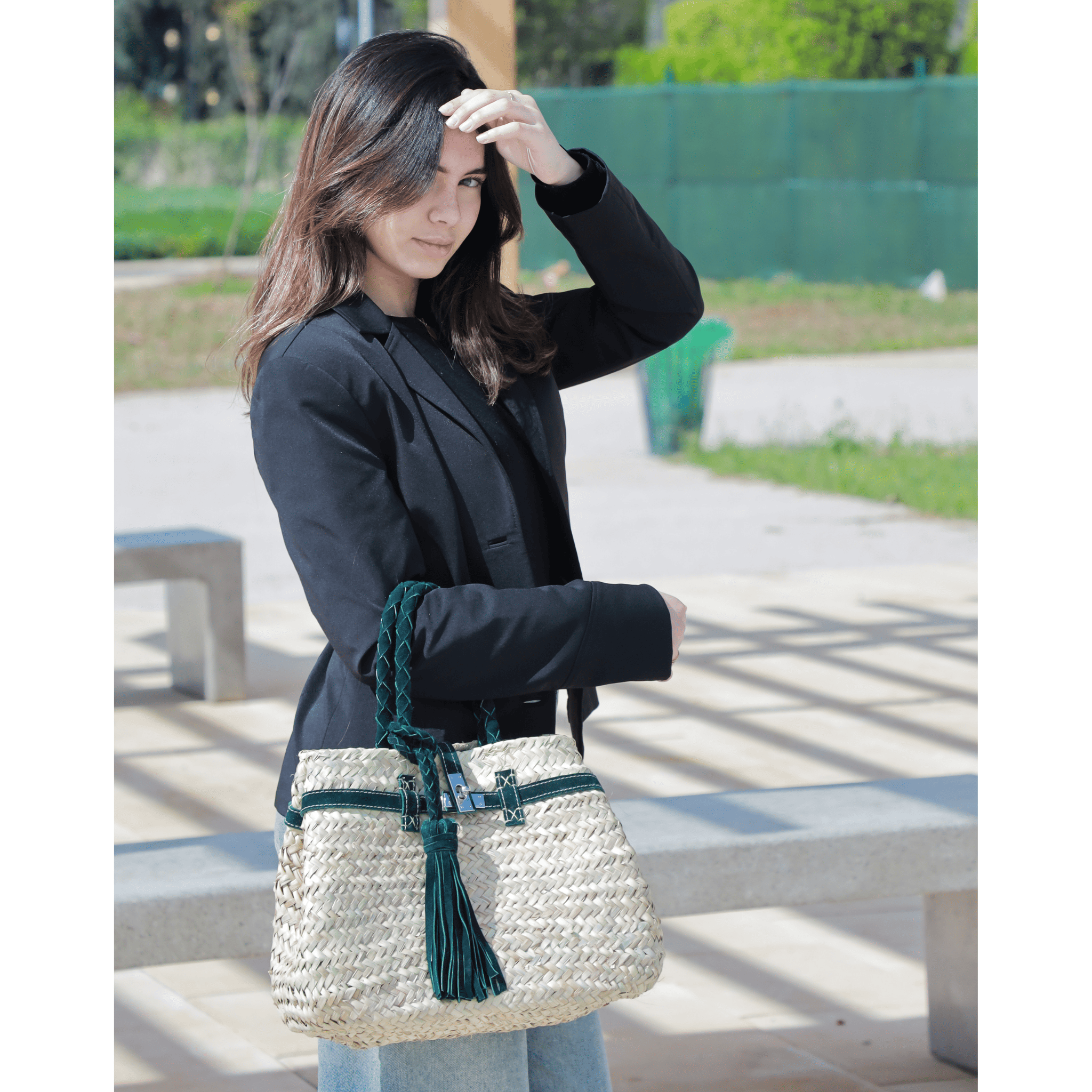 Handbag Wicker Hermen_sac à main