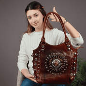 Leather Tote Bag Moonlight_tote bag